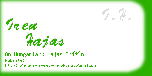 iren hajas business card